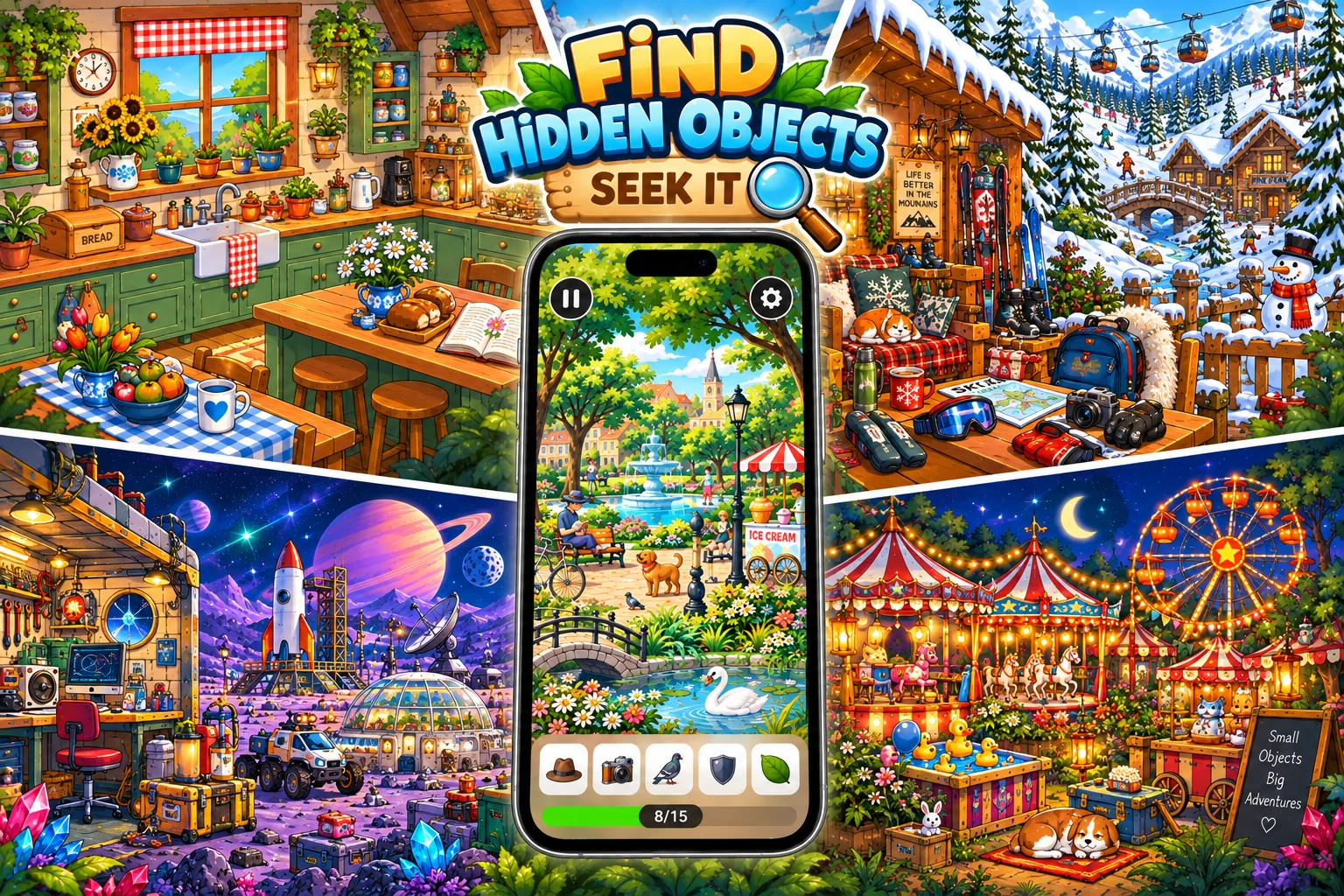 Find Hidden Objects: Seek It game